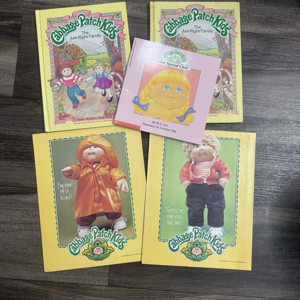 VTG 1984 Cabbage Patch Kids Lot school pocket Folders Portfolio‎ 1980s & Books